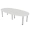 Skutchi Designs 45 in W, 96 in L, 29 in H, Engineered Wood Top, White HAR-BOVL-46X93-PT-WC - alternate 1
